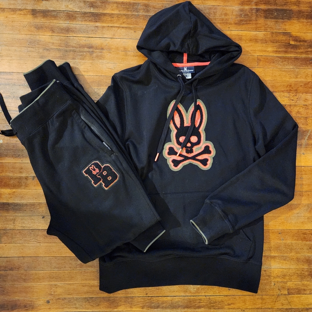 psycho button joggers suit